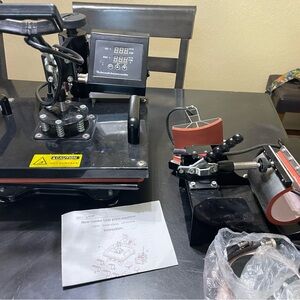 Black Heat Press Machine